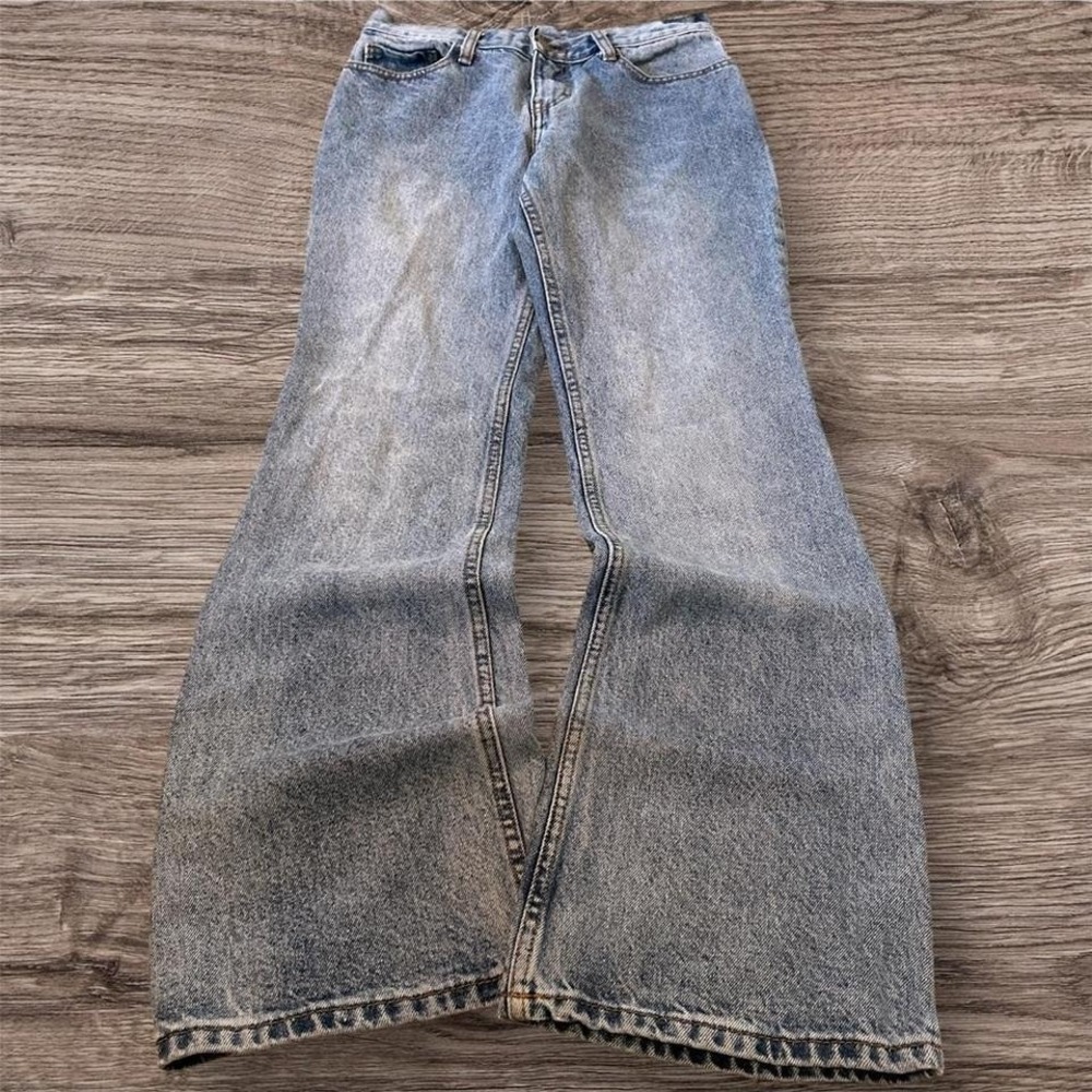 Perfect Flared Y2K Denim Jeans Heavyweight Vintage 26x28